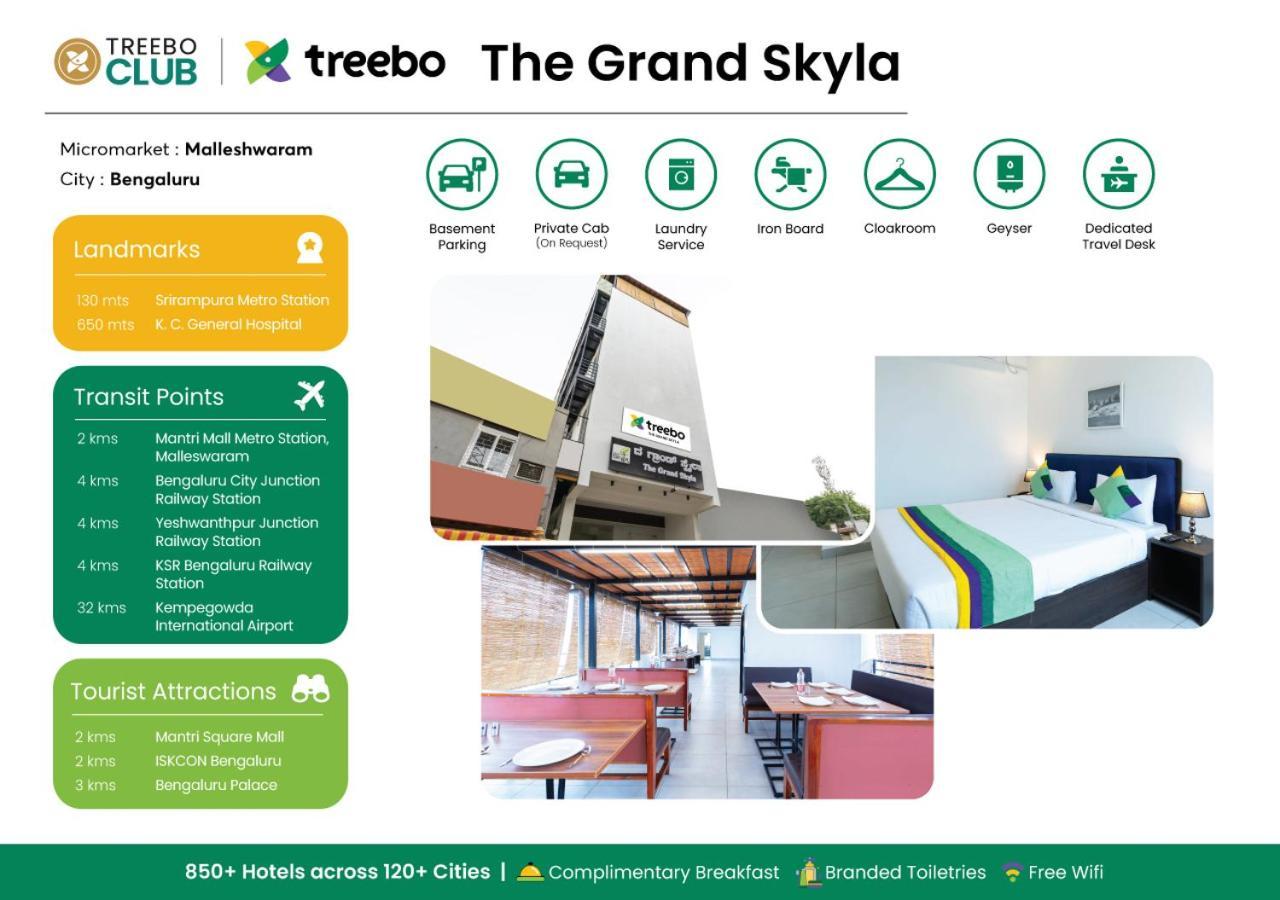 Treebo The Grand Skyla, Malleshwaram Bangalore Exteriör bild
